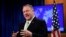 U.S. -- U.S. Secretary of State Mike Pompeo makes a statement to the press at the State Department in Washington, December 11, 2019