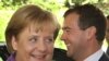 Medvedev, Merkel Talk Economy, Human Rights