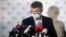 Czech Prime Minister Andrej Babis addresses the media on April 17, where it was announced that Prague would expel 18 Russian diplomats.