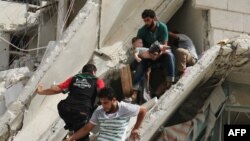 Пасьля чарговага паветранага ўдару па раёне Алепа
