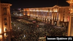 Протестът в София.