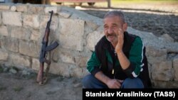 Daglyk-Garabagda bir etniki ermeni meýletin söweşiji.