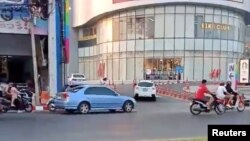 Накхонратчасима қаласындағы шабуылға ұшыраған сауда орталығы. Таиланд, 8 ақпан 2020 жыл.