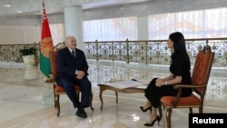 Аляксандар Лукашэнка і Дзіяна Панчанка