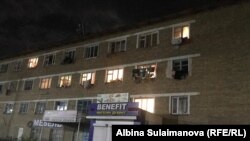 Талас шаарындагы окуя болгон көп кабаттуу №124 үй.