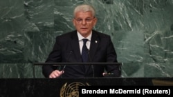 Član tročlanog Predsjedništva BiH Šefik Džaferović na sjednici Vijeća sigurnosti UN-a, New York, 21. septembar 2022.