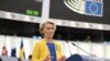 Éves parlamenti beszédét tartja Ursula von der Leyen, az Európai Bizottság elnöke Strasbourgban 2022. szeptember 14-én