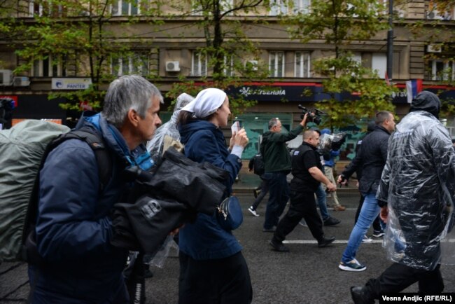 Protesta e grupeve fetare dhe të krahut të djathtë në Beograd më 17 shtator.