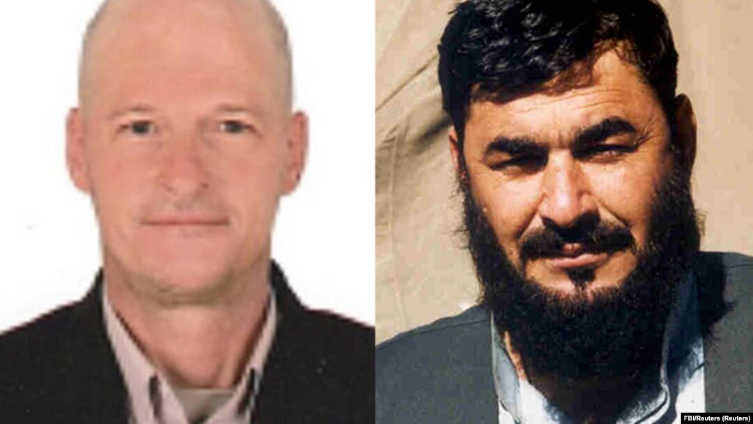 The Taliban said that American Mark Frerichs (left) had been released in exchange for Haji Bashir Noorzai, who had been held for decades in U.S. custody after facing drug charges. (combo image)