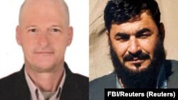 The Taliban said that American Mark Frerichs (left) had been released in exchange for Haji Bashir Noorzai, who had been held for decades in U.S. custody after facing drug charges. (combo image)