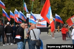 Митинг-концерт в поддержку российского «референдума» на оккупированных территориях Украины, Севастополь, 23 сентября 2022 года