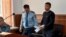 Erzhan Elshibayev (right) in court earlier this month
