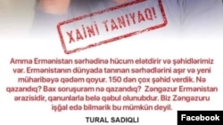 Tural Sadiqli, an Azerbaijani journalist living in Germany, was branded as a traitor on social media.