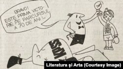 Caricatură de Dumitru Trifan, Literatura și Arta