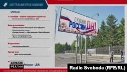 Руски плакат за референдум во регионот Харкив