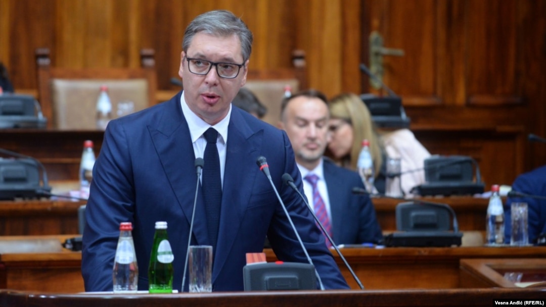 Serbian President Aleksandar Vucic said Serbia would face consequences if it recognized Kosovo and he regretted accepting EU facilitation of efforts to resolve Kosovo's final status, a process that has been continuing intermittently for a decade.