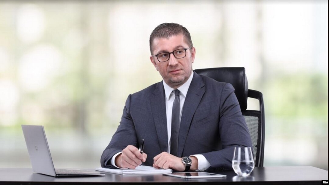 Христијан Мицкоски - лидер на ВМРО-ДПМНЕ. 