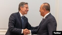 USA - U.S. Secretary of State Antony Blinken and Turkish Foreign Minister Mevlut Cavusoglu meet in New York, September 20, 2022.