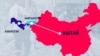 Предполагаемый маршрут железной дороги Китай-Кыргызстан-Узбекистан.
