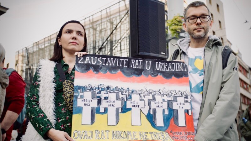 Antiratni skup u Beogradu: 'Ne' ratnom ludilu