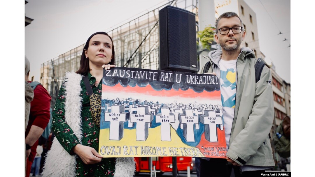 Antiratni skup u Beogradu: 'Ne' ratnom ludilu