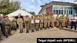 Кыргыстан - Похороны военнослужащего, погибшего в ходе конфликта на кыргызско-таджикской границе. 18 сентября, 2022 г.
