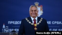 Viktor Orban nakon uručenja Ordena Republike Srbije (16. septembar 2022)