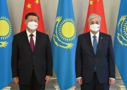 Си Цзиньпин и Касым-Жомарт Токаев. Астана, 14 сентября 2022 года