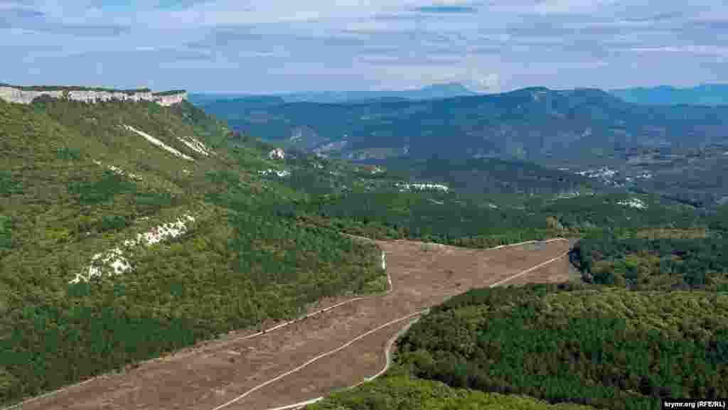 Панорама Крымских гор с противоположной стороны