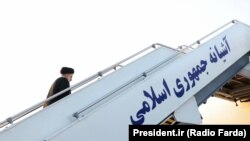 د ایران د ولسمشر ابراهیم رییسي الوتکې ته د ختلو پر مهال