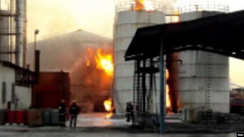 The fire apparently occurred at one of around 20 active wells in the Shadegan oil field, whose estimated production capacity is about 70,000 barrels per day.