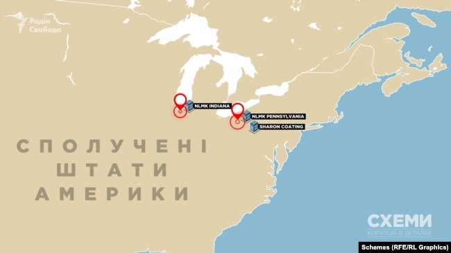 Дочірні підприємства «НЛМК» в США
