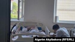 Эне жана баланы коргоо борбору. Баткенде жараат алган наристе. 2022-жылдын 20-сентябры.