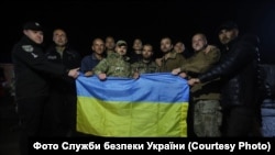 Украинские защитники, освобожденные из российского плена, 21 сентября 2022 года