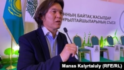 Азаматхан Амиртай, лидер партии «Байтак». Алматы, 24 сентября 2022 года