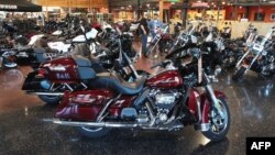 Мотоцикл Harley-Davidson в магазине в городе Кеноша, штат Висконсин, 1 июня 2018 года.