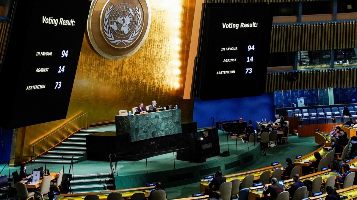 Генасамблея ООН закликала Росію виплатити репарації Україні
