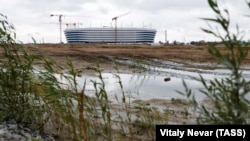 "Стадион Калининград", строящийся для проведения матчей чемпионата мира по футболу 2018 года