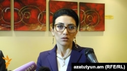 Armenia - Justice Minister Arpine Hovannisian, Yerevan, 29Jan, 2016