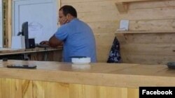 Armenia -- Parliament deputy Hayk Sargsian is seen sitting behind the bar at a beach club, July 26, 2020.