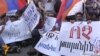 Armenia-protest action against electricity price hike in Gyumry, 15 jul 2015