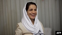 Nasrin Sotoudeh after her release from Evin Prison in 2013