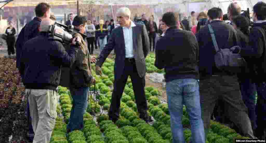 Srbija - Predsjednik Boris Tadić aktivno učestvuje u predsjedničkoj kampanji, Leskovac. 