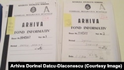 Dosarul de securitate al Dorinei Datcu-Diaconescu
