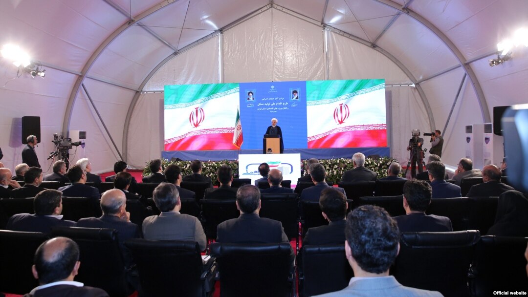 حسن روحانی در مراسم افتتاحیه طرح ساخت مسکن