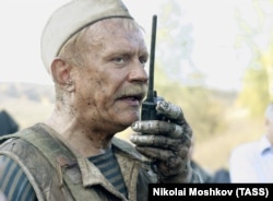 Режиссер и актер Никита Михалков во время съемок фильма "Утомленные солнцем 2"