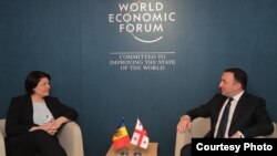 Premierii Natalia Gavrilița și Irakli Garibașvili la Forumul Economic Mondial de la Davos, 25 mai 2022