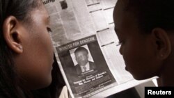 Фелисьена Кабуганын издөөгө алынганы жарыяланган гезит. Кения, Найроби. 12-июнь, 2002-жыл.