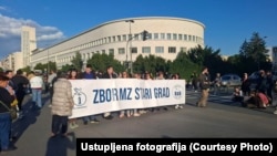 Jedna od blokada u Novom Sadu, 13. maj 2025.