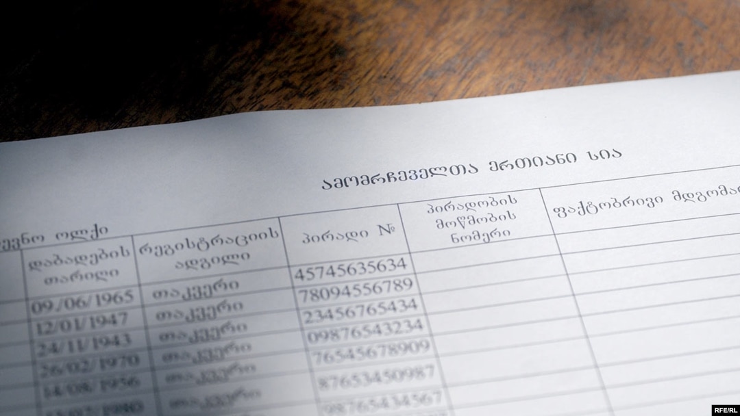 Согласно ЦИК, общее число избирателей в Грузии составило 3 миллиона 544 тысяч 770